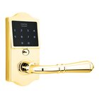 EMTouch Classic Keypad with Right Handed Turino Lever in Polished Brass